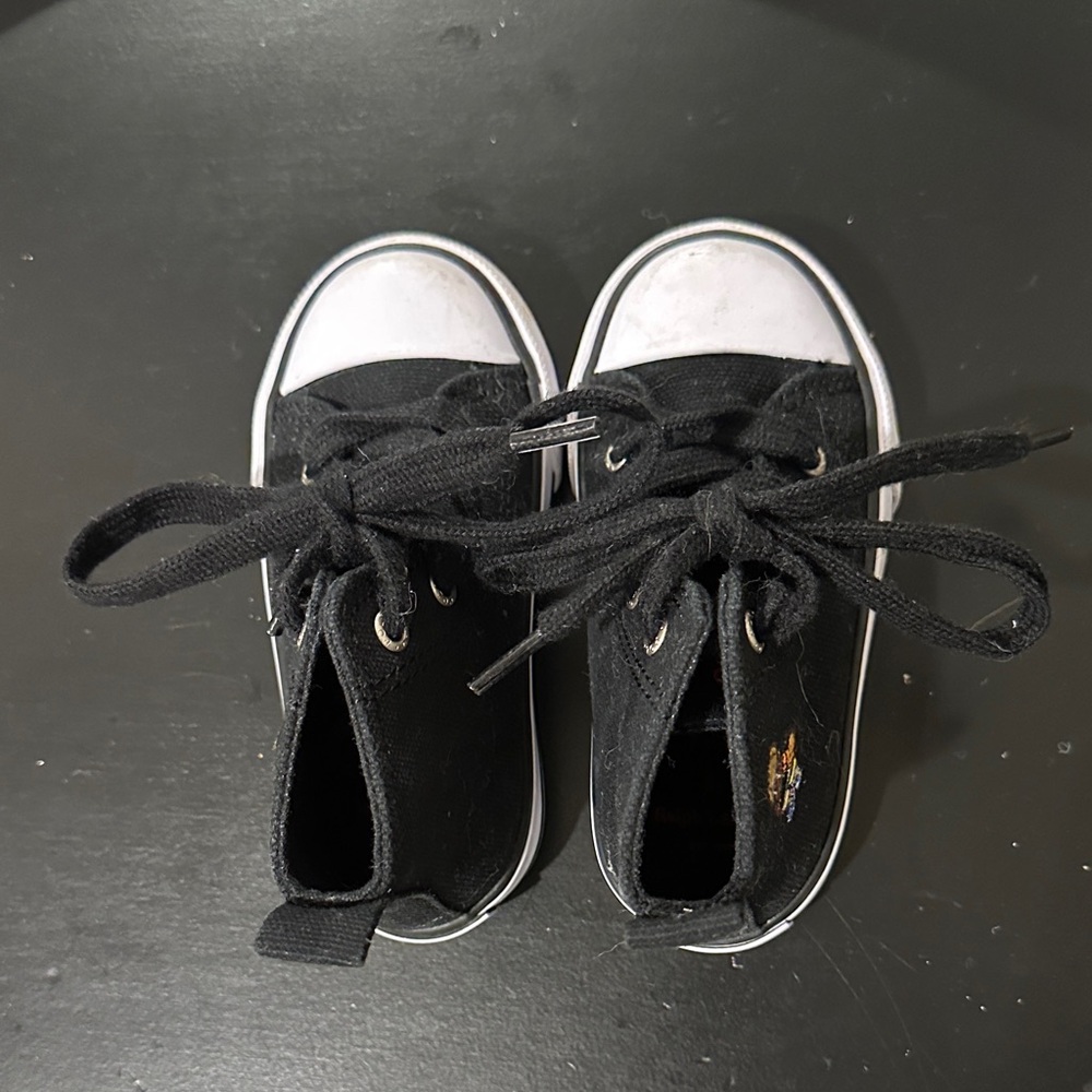 Classic Black Kids Sneakers